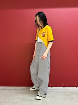「AVIREX（アヴィレックス）のアイテム」を使った、にしはたさん（レディース・166cm）の春コーディネート