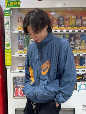 「NIKE（ナイキ）のアイテム（ナイロンジャケット）」を使った、ゲンタさん（メンズ・178cm・20代）の冬コーディネート
