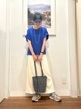 「サニーレーベル」｜たぐまさやこさん（レディース・158cm）の夏コーディネート