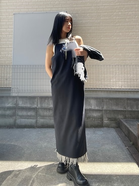 「Ameri（アメリ）のアイテム（タンクトップ）」を使った、MAIさん（レディース・162cm）の春コーディネート