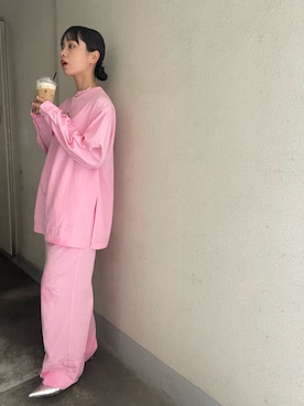 「Ameri（アメリ）のアイテム（オールインワン・サロペット）」を使った、MAIさん（レディース・162cm）の春コーディネート