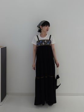 「アイテム（ワンピース/ドレス）」を使った、渡辺友美子さん（レディース・153cm・30代）の夏コーディネート
