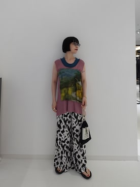 渡辺友美子さん（レディース・153cm・30代）の夏コーディネート