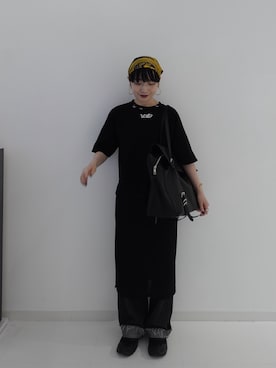 「古着女子」｜渡辺友美子さん（レディース・153cm）の夏コーディネート