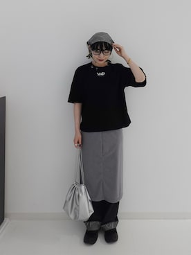 「FUULLY STUDIO（フーリィーステューディオ）のアイテム」を使った、渡辺友美子さん（レディース・153cm）の夏コーディネート