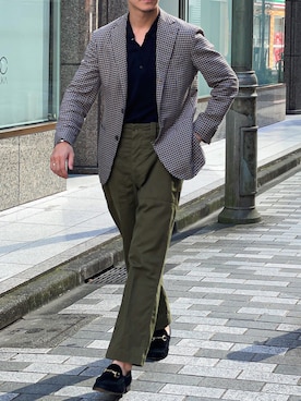 「BARBA（バルバ）のアイテム」を使った、吉澤 直希さん（メンズ・174cm）の秋コーディネート