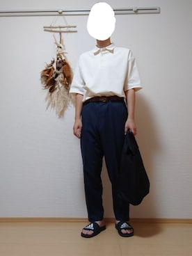 「UNIQLO U」｜ざんさん（メンズ・172cm）の夏コーディネート