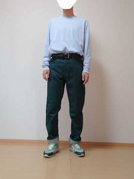 「EN ROUTE（アンルート）のアイテム（スニーカー）」を使った、ざんさん（メンズ・172cm）の秋コーディネート