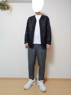 「LACOSTE」｜「アイテム（ブルゾン）」を使った、ざんさん（メンズ・172cm）の春コーディネート