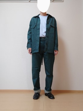 「tk.TAKEO KIKUCHI」｜「アイテム（デニムジャケット）」を使った、ざんさん（メンズ・172cm）の秋コーディネート