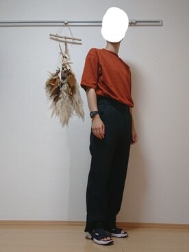 「ストレートパンツ」｜「アイテム（腕時計）」を使った、ざんさん（メンズ・172cm）の夏コーディネート