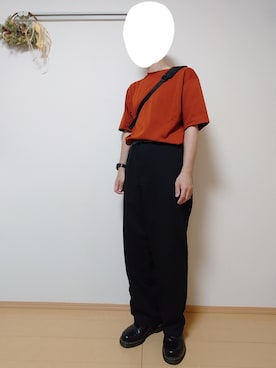 「ストレートパンツ」｜「アイテム（腕時計）」を使った、ざんさん（メンズ・172cm）の夏コーディネート