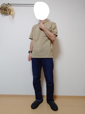 「UNIQLO JW ANDERSON」｜「アイテム（スリッポン）」を使った、ざんさん（メンズ・172cm）の夏コーディネート