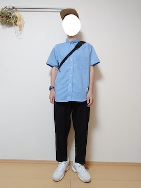 「LACOSTE」｜「アイテム（アナログ腕時計）」を使った、ざんさん（メンズ・172cm）の夏コーディネート