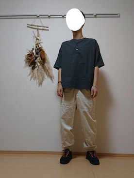 「UNIQLO U」｜ざんさん（メンズ・172cm）の夏コーディネート