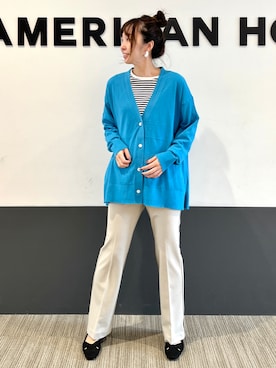 「AMERICAN HOLIC（アメリカンホリック）のアイテム（ピアス（両耳用））」を使った、asumi.さん（レディース・160cm）の春コーディネート