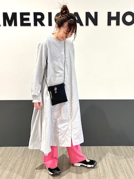 「AMERICAN HOLIC（アメリカンホリック）のアイテム（ピアス（両耳用））」を使った、asumi.さん（レディース・160cm）の春コーディネート