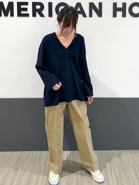 「ブラック×ベージュ」｜asumi.さん（レディース・160cm）の春コーディネート