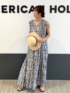 「アイテム（ワンピース、その他）」を使った、asumi.さん（レディース・160cm）の夏コーディネート