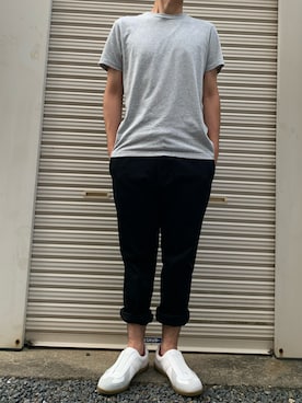 「CIAOPANIC TYPY（チャオパニックティピー）のアイテム（スラックス）」を使った、mysont2m7さん（メンズ・172cm）の夏コーディネート