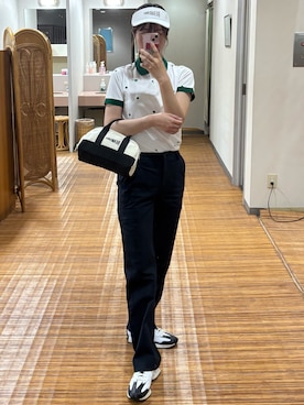 「アイテム（サンバイザー）」を使った、koyukiさん（レディース・164cm）の夏コーディネート