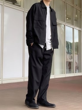 「アイテム（ブルゾン）」を使った、tak mikさん（メンズ・173cm・40代）の秋コーディネート