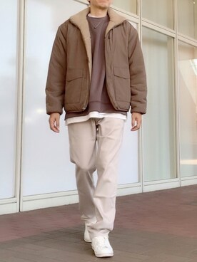 「アイテム（ブルゾン）」を使った、tak mikさん（メンズ・173cm・40代）の冬コーディネート