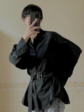 「G.O.C（ジーオーシー）のアイテム（デニムパンツ）」を使った、よっしーさん（メンズ・180cm）の春コーディネート