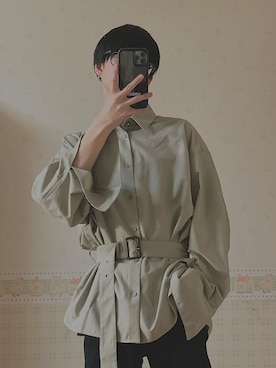 「G.O.C（ジーオーシー）のアイテム（デニムパンツ）」を使った、よっしーさん（メンズ・180cm）の春コーディネート
