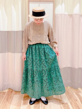 「Samansa Mos2（サマンサ モスモス）のアイテム（その他）」を使った、みなも (･×･)さん（レディース・151cm）の春コーディネート