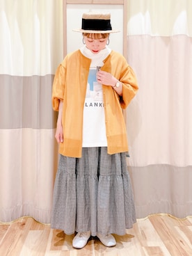 「Samansa Mos2（サマンサ モスモス）のアイテム（その他）」を使った、みなも (･×･)さん（レディース・151cm）の春コーディネート