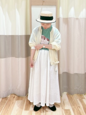 「サマンサモスモス」｜「アイテム（ブルゾン）」を使った、みなも (･×･)さん（レディース・151cm）の春コーディネート