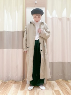 「サマンサモスモス」｜「アイテム（その他アウター）」を使った、みなも (･×･)さん（レディース・151cm）の冬コーディネート