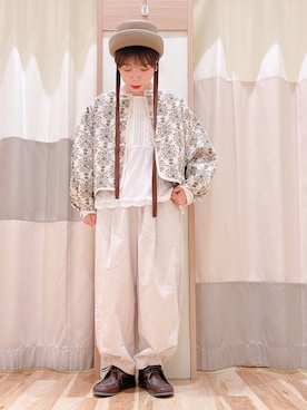 「Samansa Mos2（サマンサ モスモス）のアイテム（パンツ）」を使った、みなも (･×･)さん（レディース・151cm）の秋コーディネート