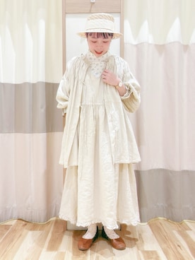 「サマンサモスモス」｜「アイテム（チュニック）」を使った、みなも (･×･)さん（レディース・151cm）の春コーディネート