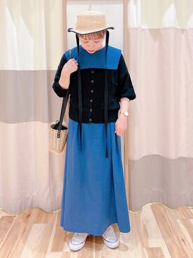 「Samansa Mos2（サマンサ モスモス）のアイテム（その他）」を使った、みなも (･×･)さん（レディース・151cm）の春コーディネート