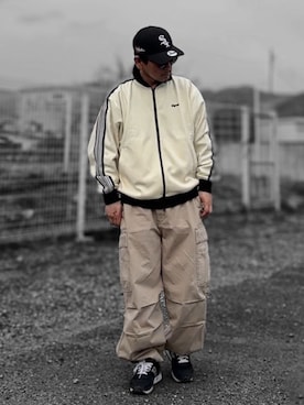 「GU」｜「アイテム（ジャケット/アウター）」を使った、Kemujiさん（メンズ・170cm）の春コーディネート