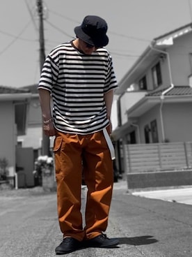 「ボーター」｜「アイテム（アクセサリー）」を使った、Kemujiさん（メンズ・170cm）の夏コーディネート