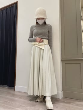 「オリエンタルトラフィック」｜「アイテム（帽子）」を使った、WAイオン京都桂川店さん（レディース・156cm）の秋コーディネート