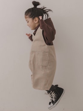 「5歳」｜「アイテム（サロペット/オーバーオール）」を使った、コニさん（キッズ・100cm）の冬コーディネート
