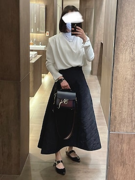 「アイテム（バレエシューズ）」を使った、なるさん（レディース・163cm）の春コーディネート