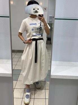 「アイテム（ボディバッグ/ウエストポーチ）」を使った、なるさん（レディース・163cm）の秋コーディネート