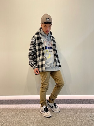 DIESEL（ディーゼル）の「メンズ パーカー プリント エンブロイダリー