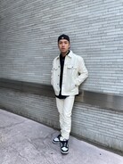 新品1.5万★上質カジュアル ホワイトデニムジャケット DIESEL（ディーゼル）の「DIESEL SS22 メンズ デニムジャケット