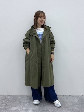 「クリップデニム_studio CLIP」｜「アイテム（その他アウター）」を使った、kayoさん（レディース・148cm）の秋コーディネート