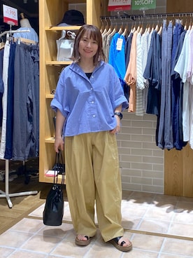 「studio CLIP（スタディオクリップ）のアイテム」を使った、kayoさん（レディース・148cm）の夏コーディネート