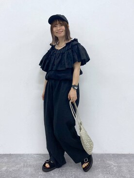 「natural by clip_studio CLIP」｜「アイテム（キャップ）」を使った、kayoさん（レディース・148cm）の夏コーディネート