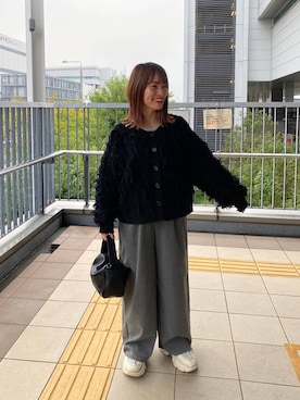 「クリップスタッフ_studio CLIP」｜「アイテム（その他アウター）」を使った、kayoさん（レディース・148cm）の秋コーディネート