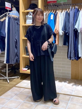「studio CLIP（スタディオクリップ）のアイテム」を使った、kayoさん（レディース・148cm）の夏コーディネート
