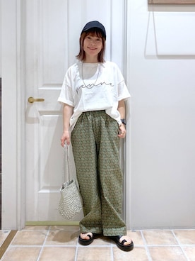 「natural by clip_studio CLIP」｜「アイテム（キャップ）」を使った、kayoさん（レディース・148cm）の春コーディネート